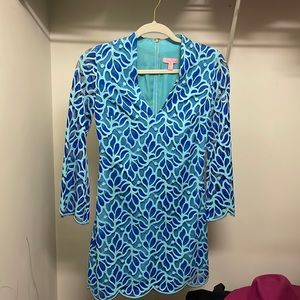 Lilly Pulitzer laced blue dress